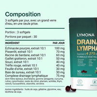 Composition par jour des softgels Lymona